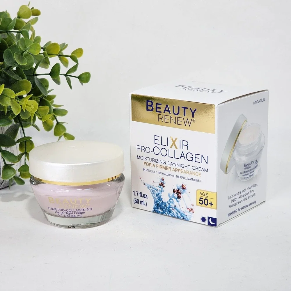 Beauty Renew 50+ Elixir Pro-Collagen Moisturizing Day & Night Cream 1.7 fl oz